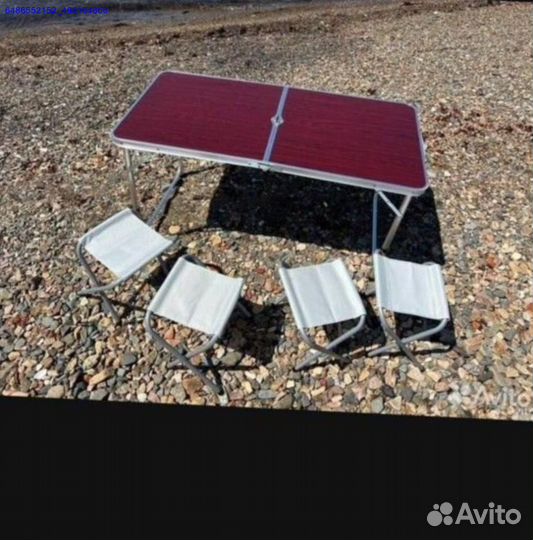 Складной стол + 4 стула (Арт.71561)