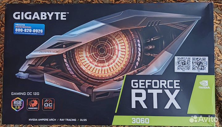 Видеокарта gigabyte GeForce RTX 3060 gaming OC