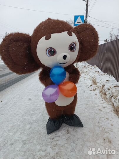 Поздравление от ростовых кукол. Медведь, Ушастик