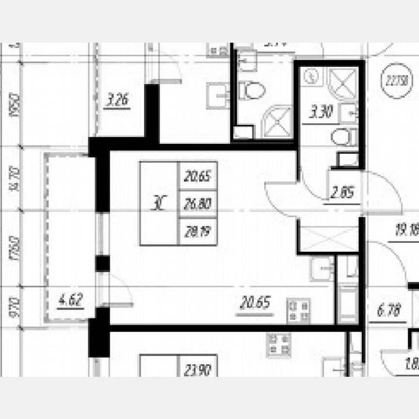 Квартира-студия, 26,8 м², 7/12 эт.
