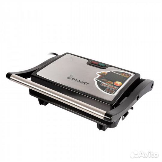 Гриль электрический Endever Grillmaster 114 серебр