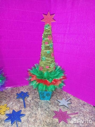 Новогодняя поделка ёлка, новогодние сувениры