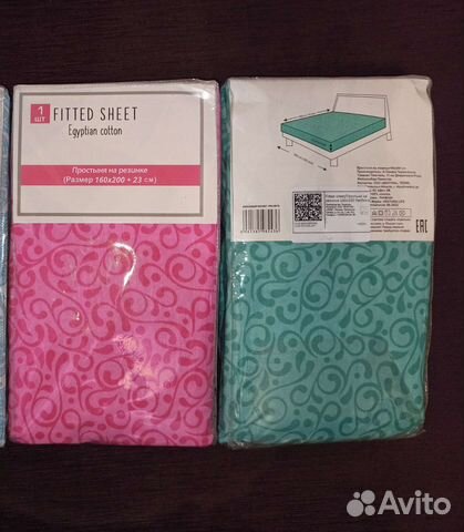 Простынь на резинке 160 200