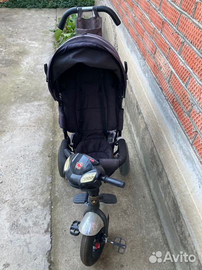 Велосипед коляска с ручкой детский