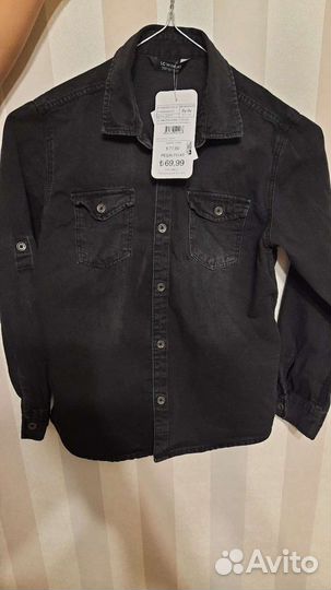 Детская джинсовая рубашка LC waikiki (новая)