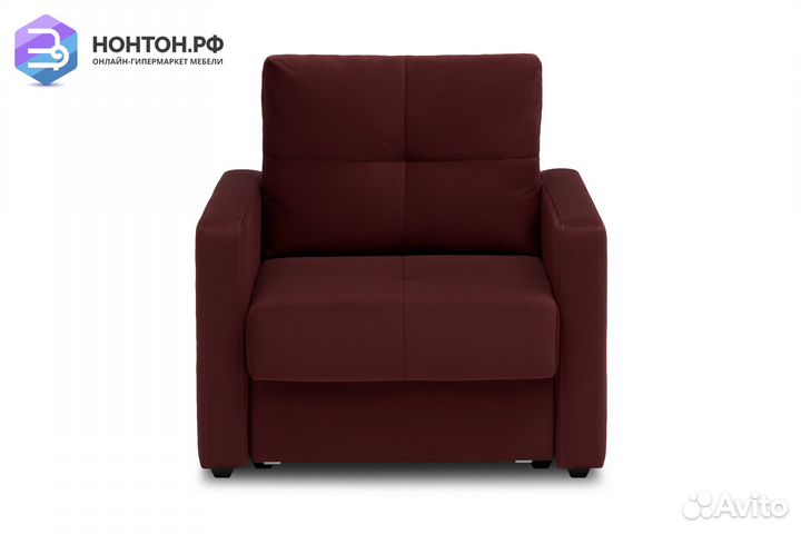 Кресло еврокнижка Вита бордовое