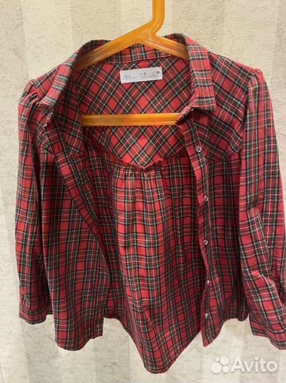 Рубашка в клетку zara