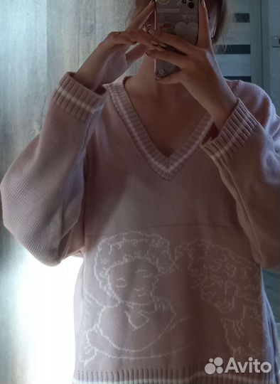 Пуловер женский оверсайз