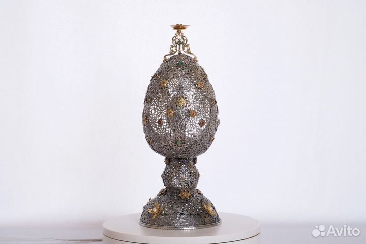 Серебряный подсвечник