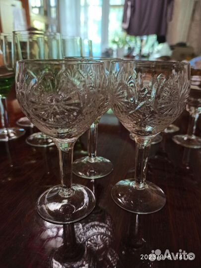 Фужеры стекло и хрусталь СССР