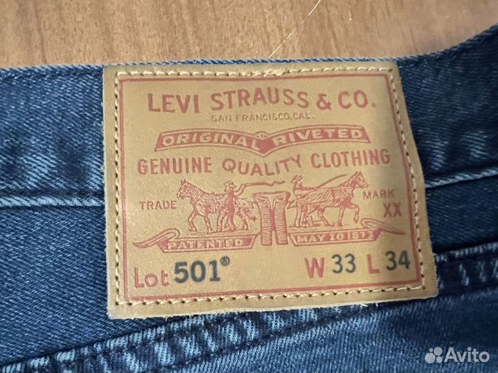 Оригинальные джинсы Levis 501