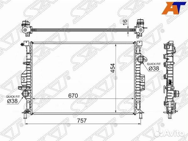Радиатор volvo V70
