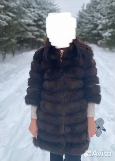 Шуба из песца