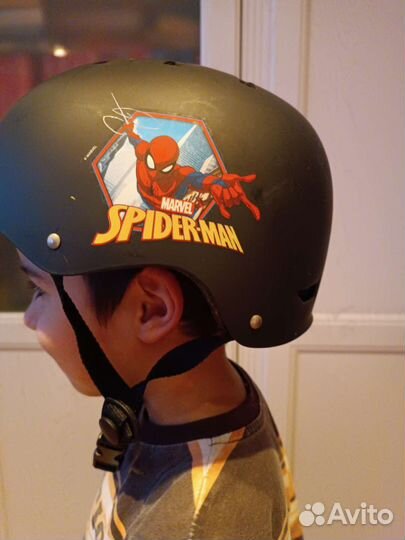 Шлем каска для велосипеда детский Spiderman