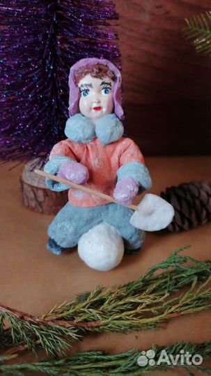 Ватные игрушки на елку