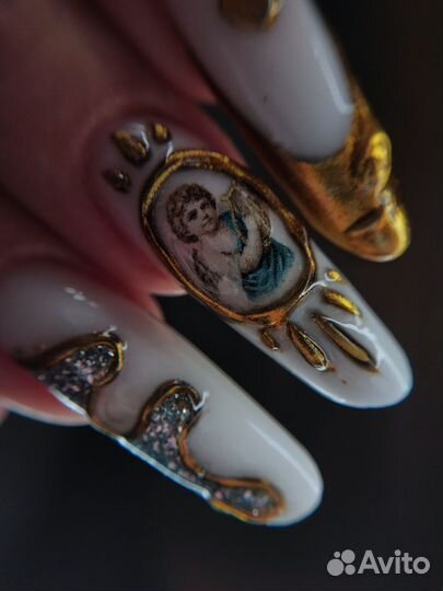 Маникюр наращивание ногтей