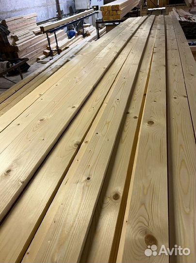 Доска обрезная сухая строганная 20х96х6000