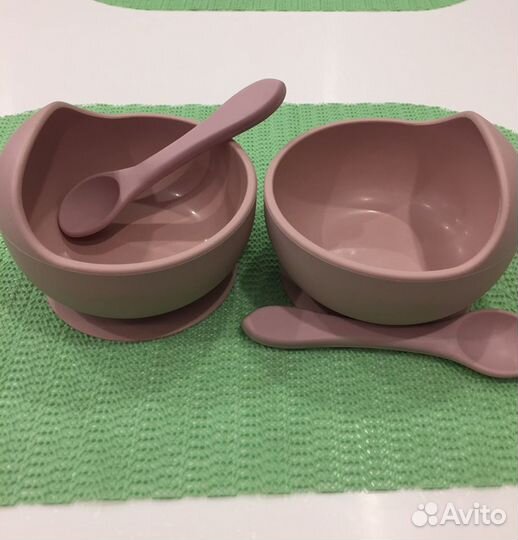 Силиконовая тарелка детская на присоске