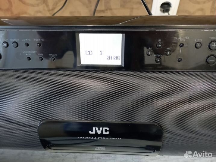 Портативная стерео система JVC rd- ha3 b