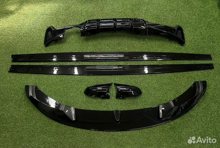 Обвес M Performance на BMW F36 черный глянец