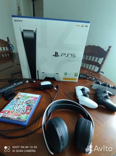 Sony playstation 5 ps5 с дисководом 2 джойстика