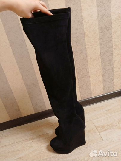 Сапоги зимние ботфорты 36