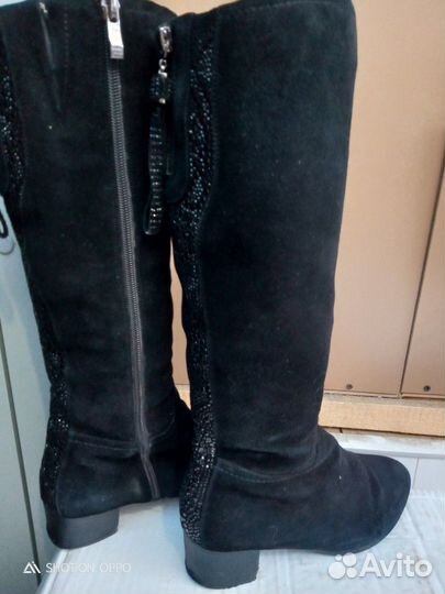 Сапоги н/к, замша, н/ м