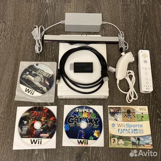 Nintendo wii + 4 игры