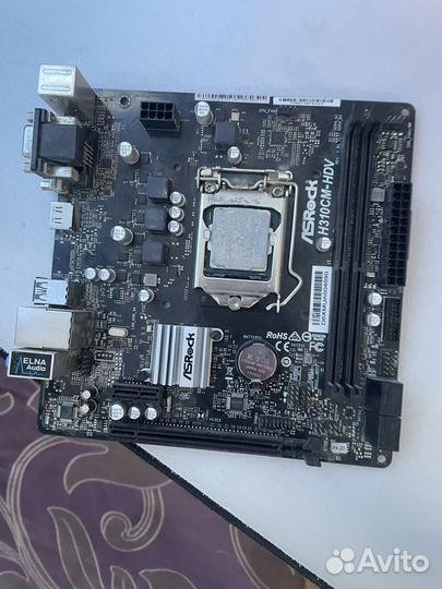 Материнская плата H310CM с связкой intel i3-9100