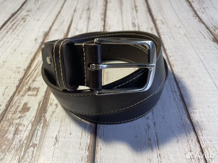 Мужской кожаный ремень ручной работы