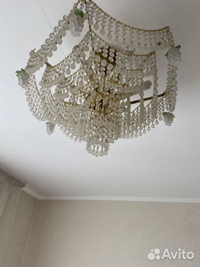 Люстра потолочная хрустальная чехия