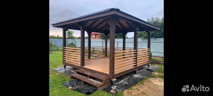 Строительство деревянных беседок