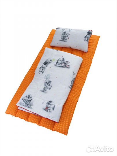 Детский спальный мешок (матрас, подушка, одеяло)