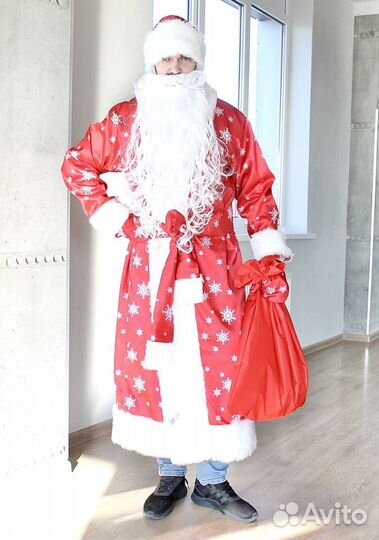 Костюм Деда Мороза из атласа