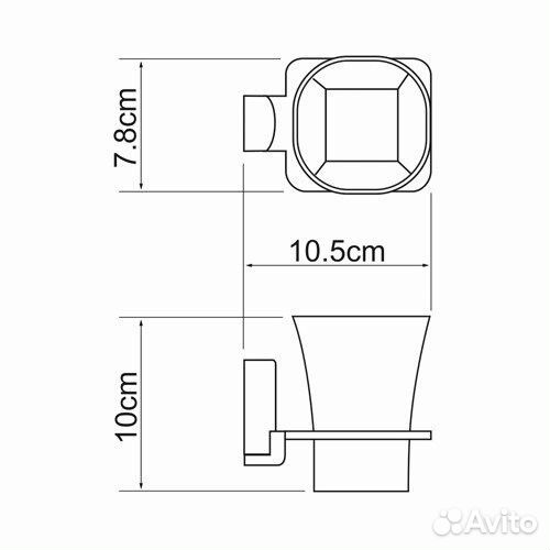 Подстаканник wasserkraft Leine K-5028white