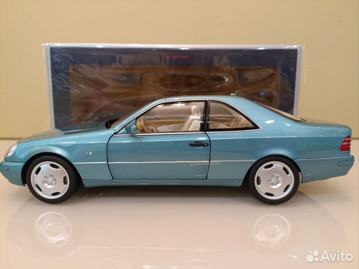 Mercedes CL C140/W140 (92-00г) Голубой 1:18