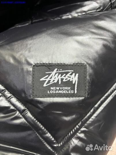 Гладкий пуховик Stussy для стильных