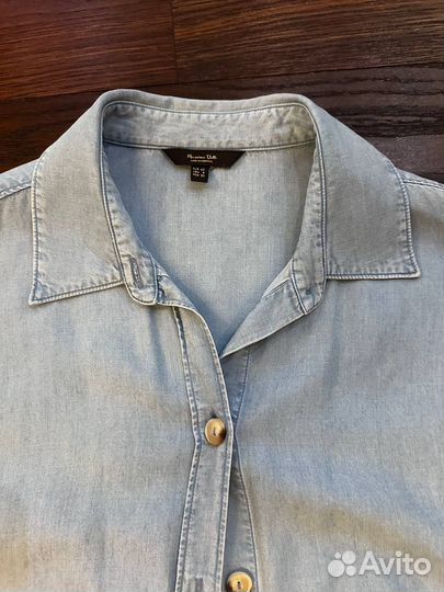 Massimo dutti рубашка джинсовая