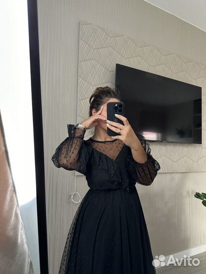 Платье женское 44 46 черное вечернее