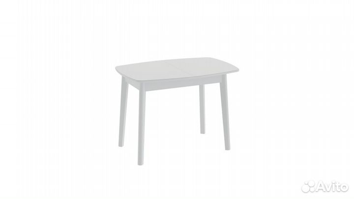 Стол обеденный «Портофино» (Белый глянец/Стекло бе