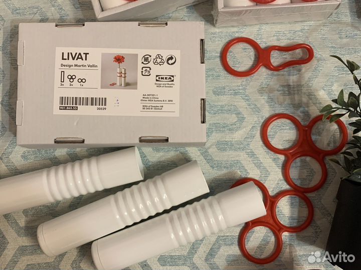 Свеча кашпо цветы IKEA