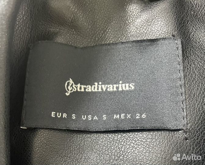 Куртка кожаная stradivarius