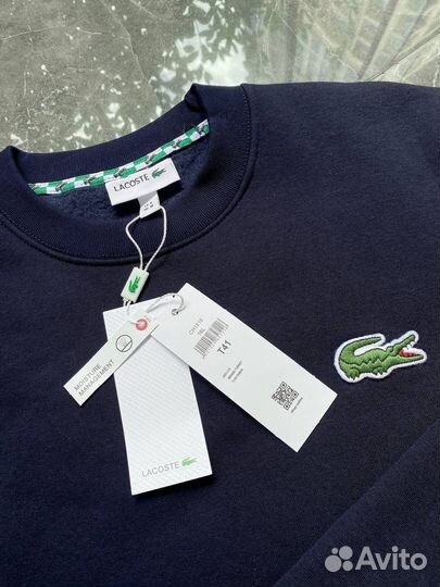 Свитшот мужской lacoste на флисе