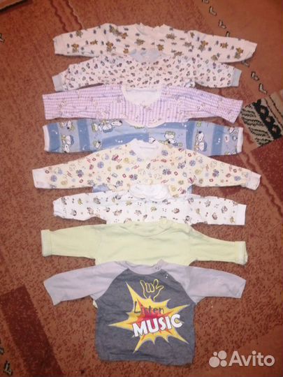 Детские вещи пакетом (от 0 до 1г)
