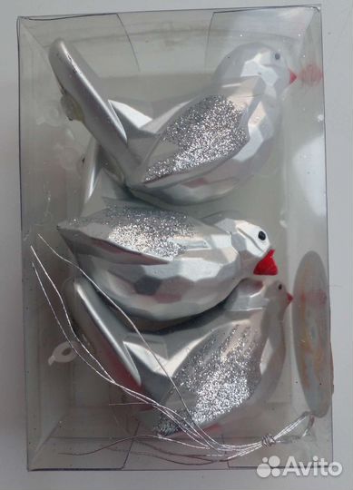 Набор елочных игрушек 3 шт