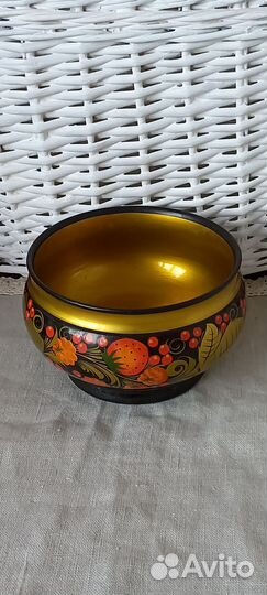 Чаша хохлома,ящички СССР