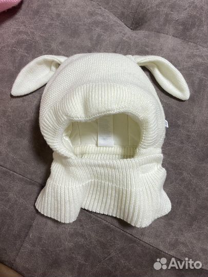 Зимняя шапка шлем кроха 42-44 для малышей
