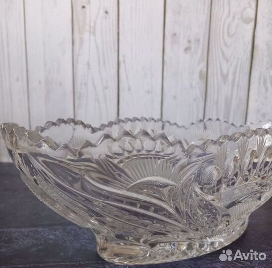 Ваза хрустальная СССР конфетница