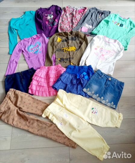 Одежда для девочки пакетом р.116-122+обувь р.31