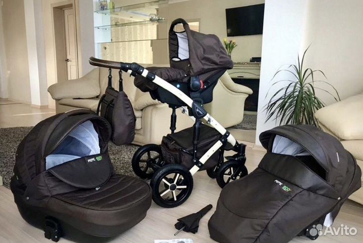 Коляска 3/1 Verdi Pepe Эко Шоколад